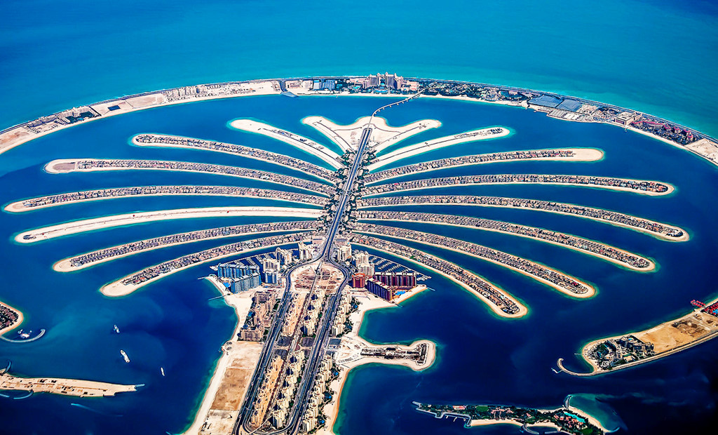 Palm Island là một trong những công trình đào tạo nổi tiếng tại Dubai